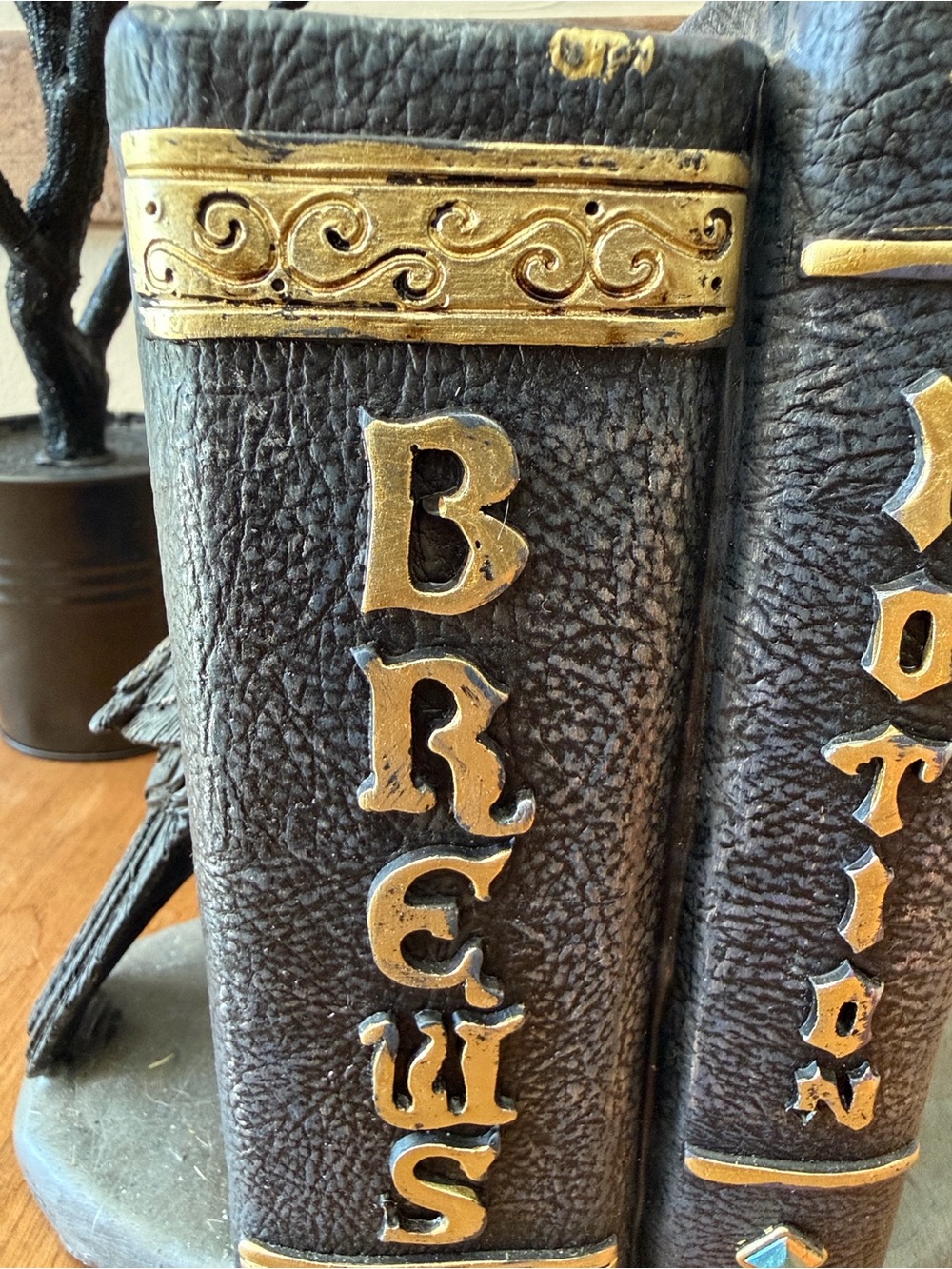 Potion Spell Book Prop — Black and Gold Decorative Accent - Picture 8 of 17